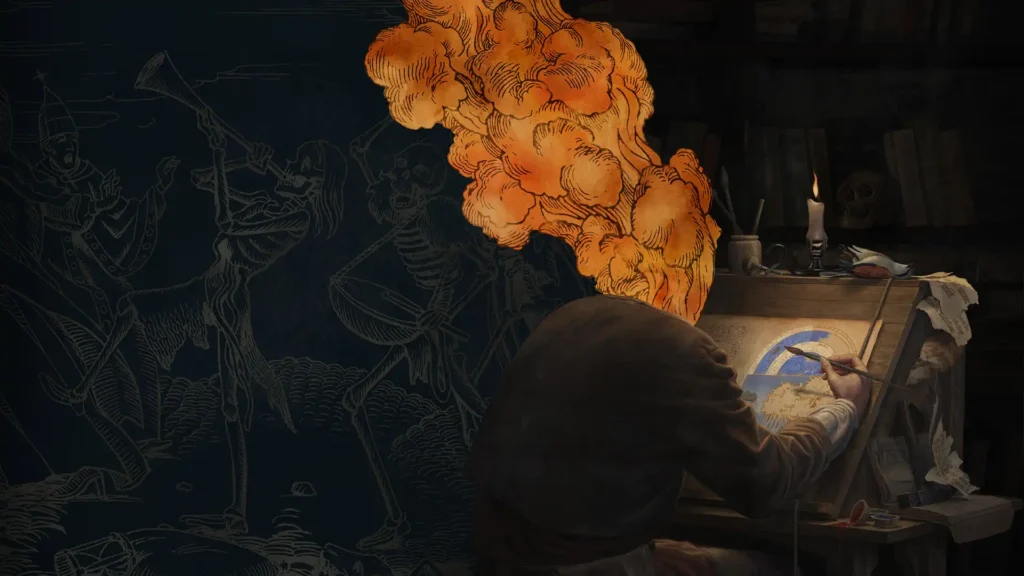 سبک هنری قرون وسطایی بازی ماجراجویی Pentiment